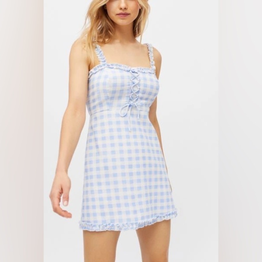 Urban Outfitters Robin Lace-Up Mini Dress